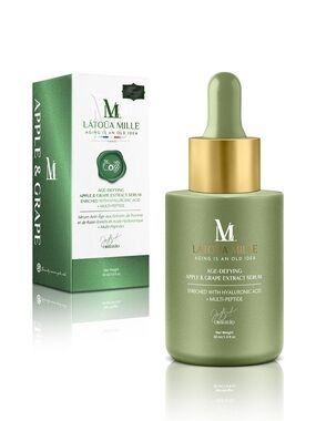 LATOUA MILLE-Age-Defying Apple & Grape Extract Serum-NIB- MSRP $480